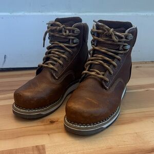 Composite toe Georgia Boot Men’s Brown Leather Lace-Up work boot